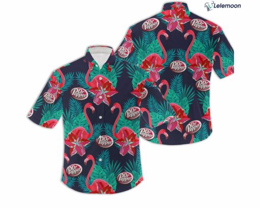 Flamingo Dr Pepper Hawaiian Shirt $34.95