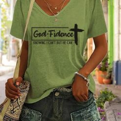 Godfidence Knowing I Can't But He Can Shirt