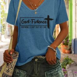 Godfidence Knowing I Can't But He Can Shirt