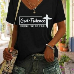 Godfidence Knowing I Can't But He Can Shirt