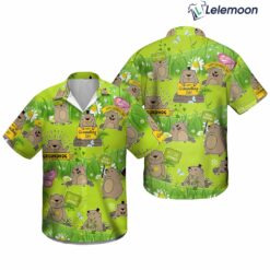 Groundhog Day Happy Spring With Flowers Hawaiian Shirt