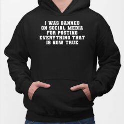 I Was Banned On Social Media For Posting Everything That Is Now True Hoodie