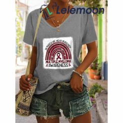 In March We Wear Burgundy Multiple Myeloma Awareness Shirt, Hoodie, Sweatshirt, Women Tee