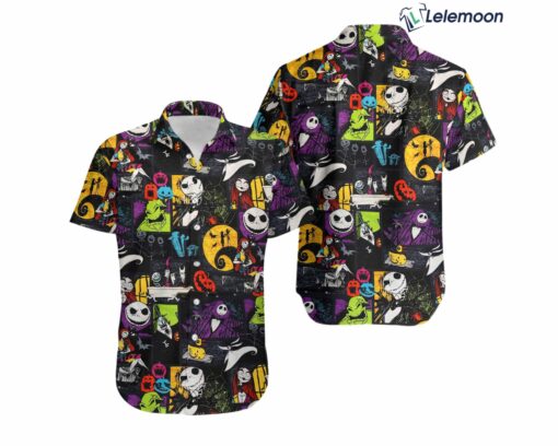 Jack And Sally The Nightmare Before Christmas Hawaiian Shirt $34.95
