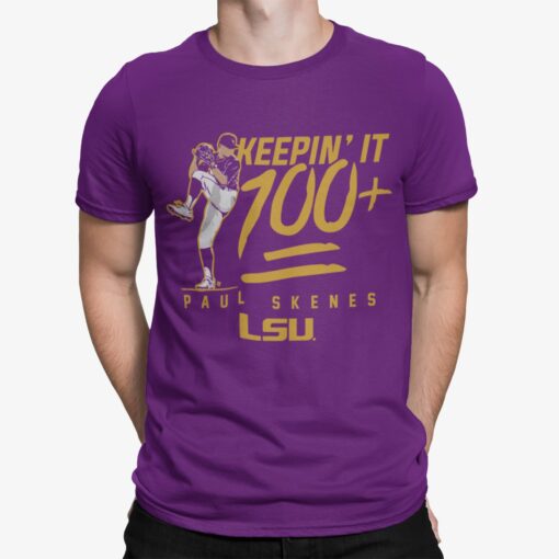 Lsu Baseball Paul Skenes Keepin It 100+Shirt