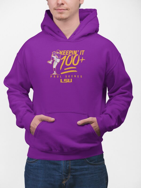 Lsu Baseball Paul Skenes Keepin It 100+Shirt Lsu Baseball Paul Skenes Keepin It 100+Hoodie