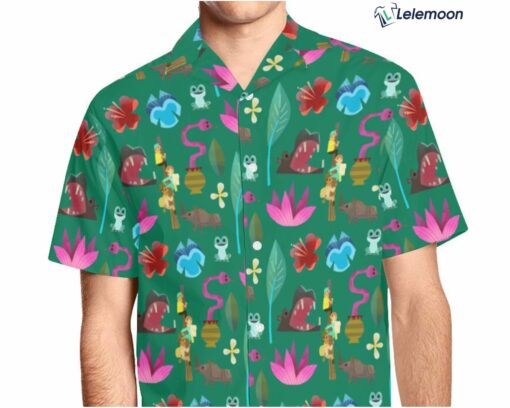 Mens Jungle Cruise Button Up Short Hawaiian Shirt $34.95