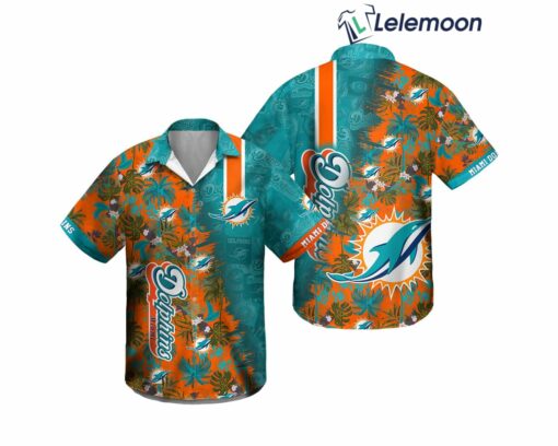 Miami Dolphins Summer Hawaiian Shirt $34.95