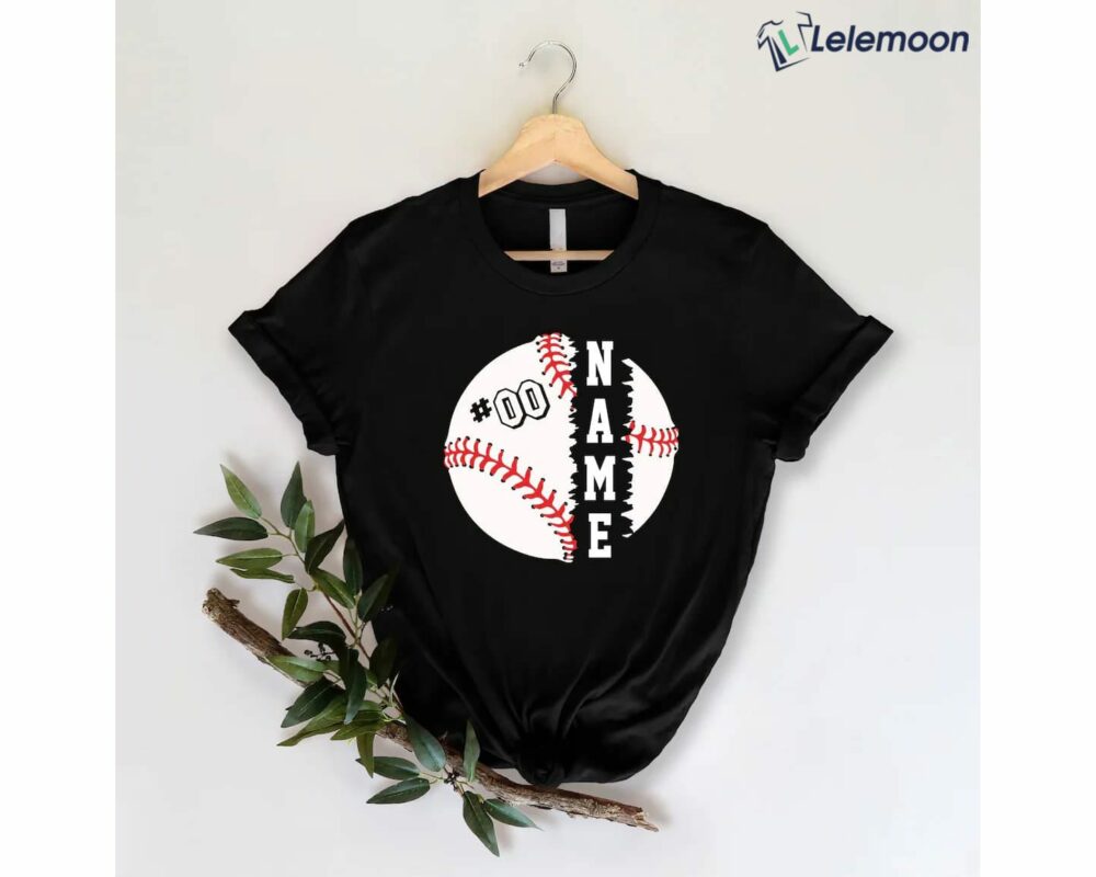 Personalized Baseball Shirt, Custom Baseball Shirt, Baseball Mom Shirt Name Baseball Shirt