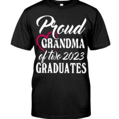 Proud Grandma Of Two 2023 Graduates Shirt