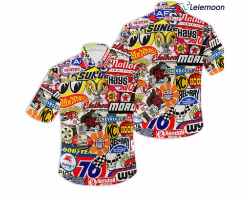 Race Car Aloha Summer Hawaiian Shirt $34.95