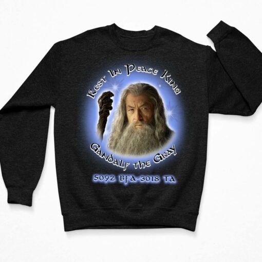Rest In Peace Gandalf The Gray 5092 Rfa 3018 Ta Shirt $19.95