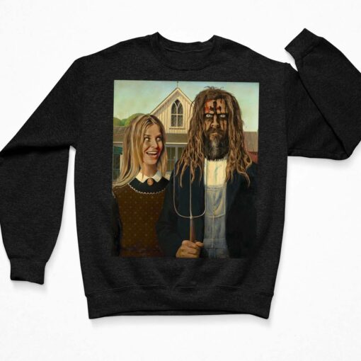 Rob Zombie And Sheri Moon Zombie Shirt, Hoodie, Sweatshirt, Ladies Tee $19.95 Rob Zombie And Sheri Moon Zombie Shirt 3 Black