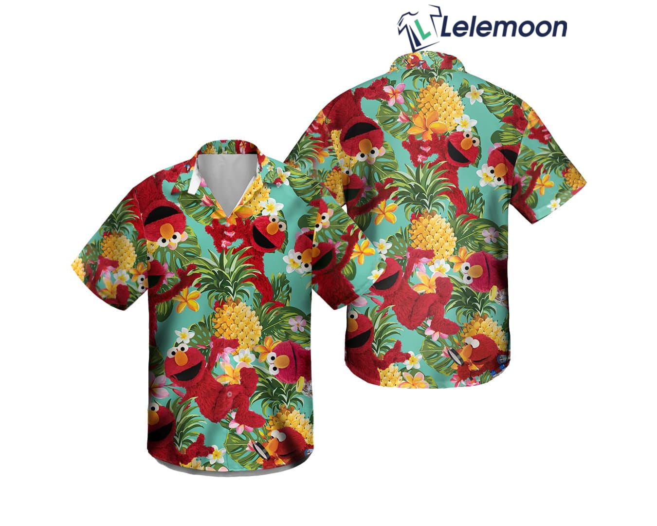 Sesame Street Elmo Hawaiian Shirt - Lelemoon