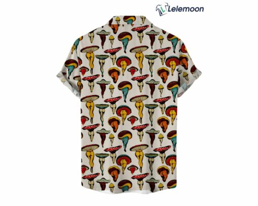 Sexy Mushroom Print Aloha Hawaiian Shirt $34.95