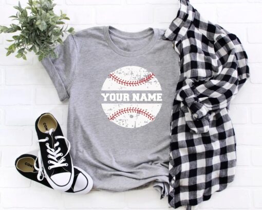 Custom Name Baseball Mom Shirt, Hoodie, Sweatshirt, Women Tee