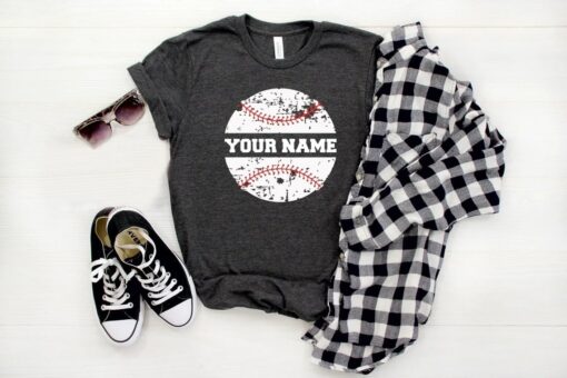 Custom Name Baseball Mom Shirt, Hoodie, Sweatshirt, Women Tee