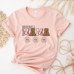 Custom Name Baseball Mama Shirt, Hoodie, Sweatshirt, Women Tee