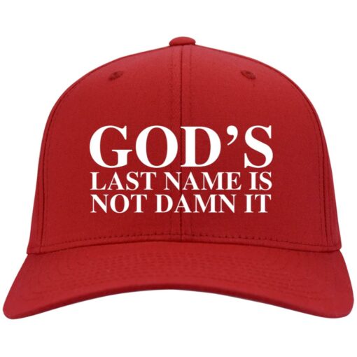 God’s Last Name Is Not Damn It Hat, Cap $24.95