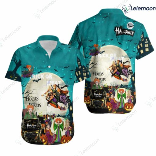 3D Horror Hocus Pocus Tropical Hawaiian Shirt