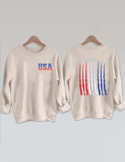 4th of July Red White Blue Air Force Shirt, Sweatshirt