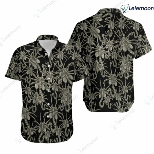 Alien Face Hugger Hawaiian Shirt