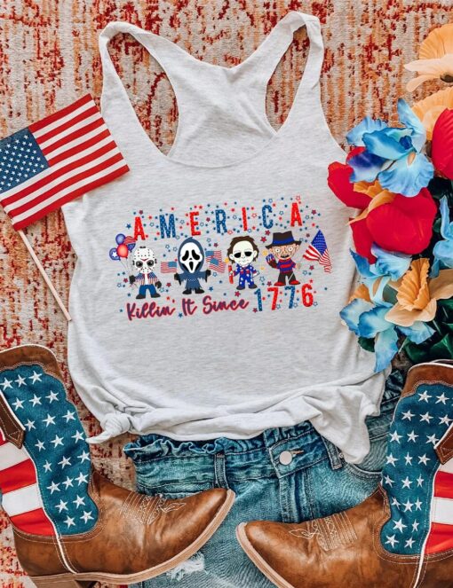 America Killin It Since 1776 4th Of July Tank Top