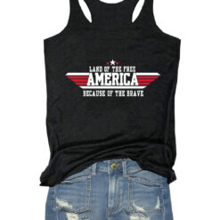 America Land Of The Free Because Of The Brave Tank Top