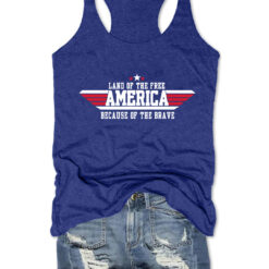 America Land Of The Free Because Of The Brave Tank Top