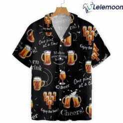 Beer Born To Drink Hawaiian Shirt