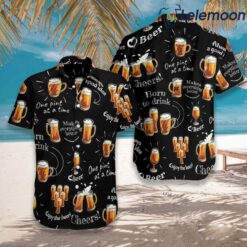 Beer Born To Drink Hawaiian Shirt $34.95