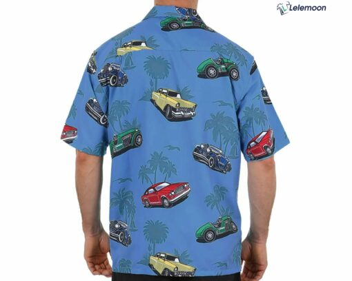 Blue Classic Cars Button Down Hawaiian Shirt $34.95
