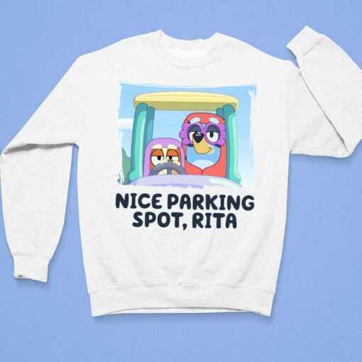 Bluey Nice Parking Spot Rita Shirt, Hoodie, Sweatshirt, Women Tee $19.95 Bluey Nice Parking Spot Rita Shirt 3 1