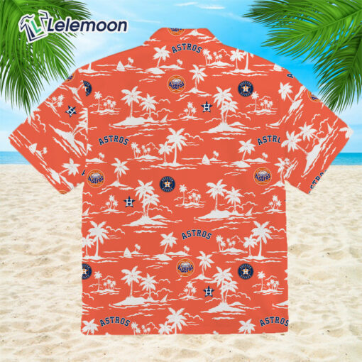 Houston Astros Palm Tree Hawaiian Shirt $34.95
