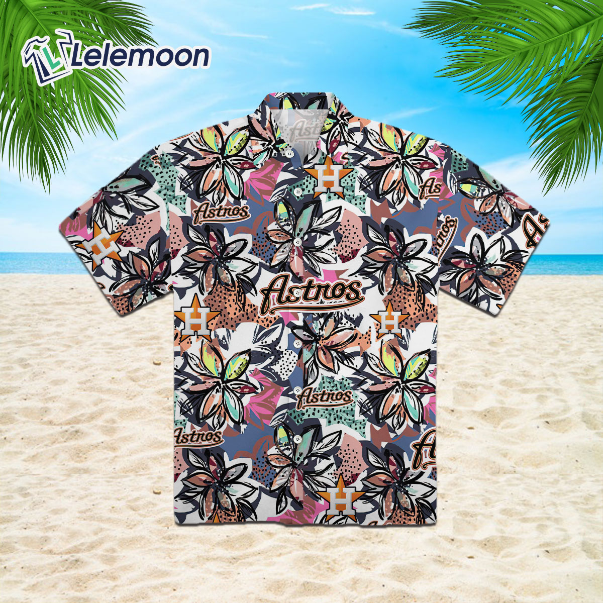 Houston Astros Floral Hawaiian Shirt