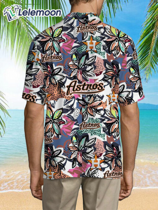 Houston Astros Floral Hawaiian Shirt $34.95