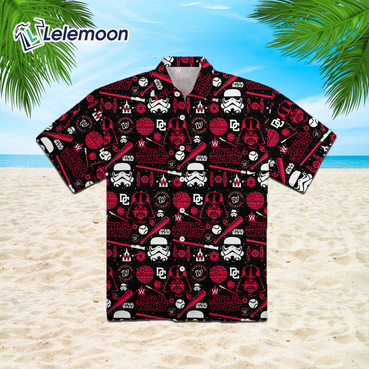 Washington Nationals MLB Hawaiian Shirt Sun Rays Aloha Shirt