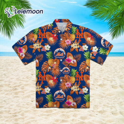 New York Mets Pineapple Hawaiian Shirt