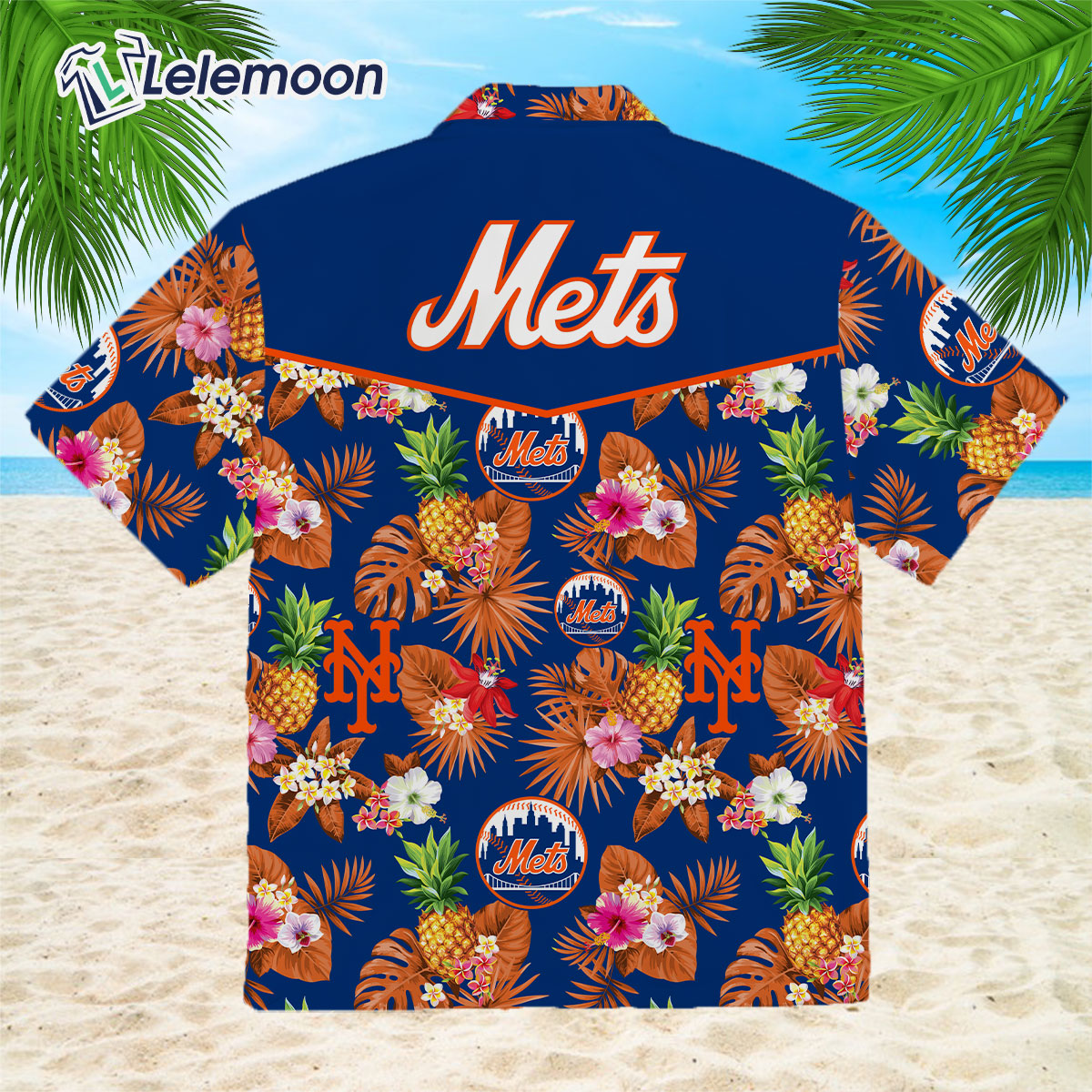 New York Mets Pineapple Hawaiian Shirt