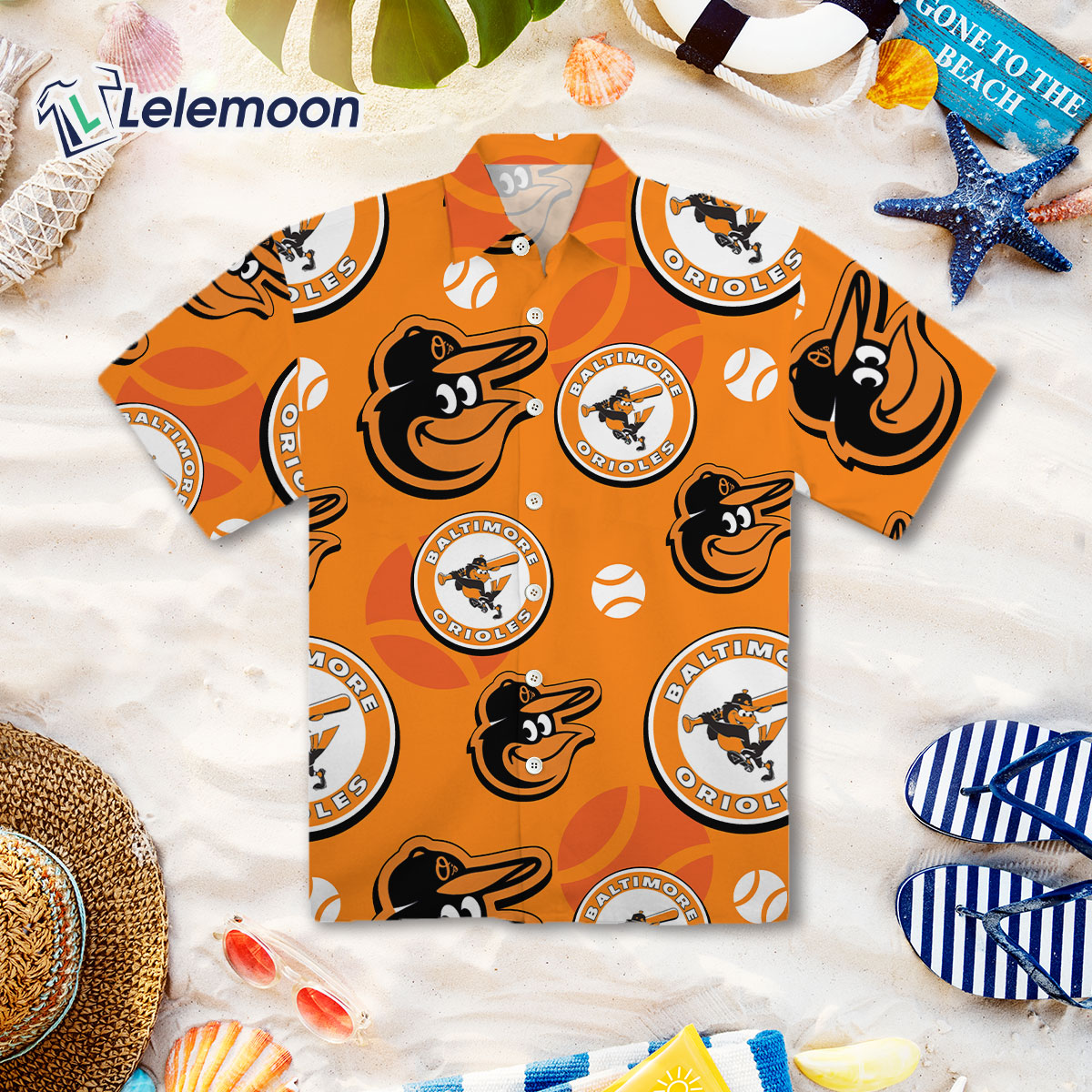 Baltimore Orioles MLB Personalized Palm Tree Hawaiian Shirt - Growkoc