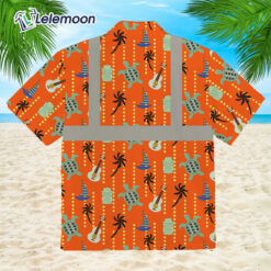 Turtle Orange Hi Vis Hawaiian Shirt $34.95