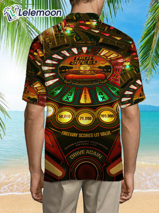 1986 Williams Pinball High Speed Universal Hawaiian Shirt $34.95