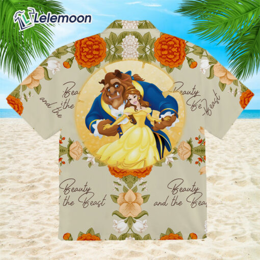 Beauty The Beast Yellow Red Floral Hawaiian Shirt $34.95