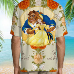 Beauty The Beast Yellow Red Floral Hawaiian Shirt $34.95