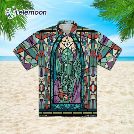 Cthulhu Church Stained Glass Hawaiian Shirt