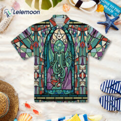 Cthulhu Church Stained Glass Hawaiian Shirt