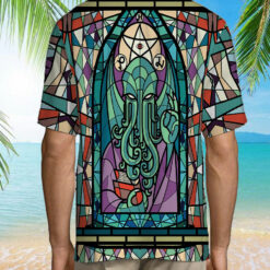 Cthulhu Church Stained Glass Hawaiian Shirt $34.95