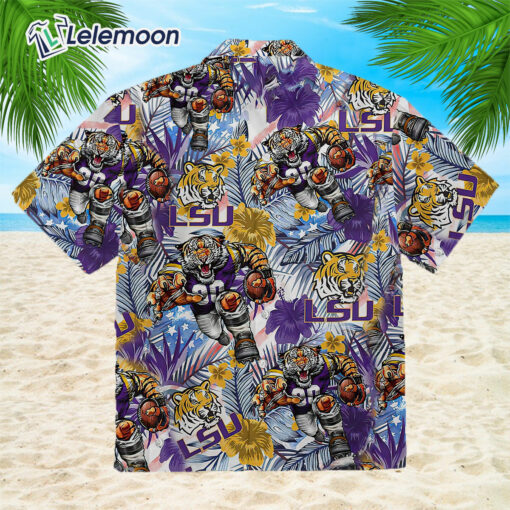 LSU Tropical Floral Hawaiian Shirt $34.95 Burgerprint Lele Endas LSU Tropical Floral Hawaiian Shirt 6