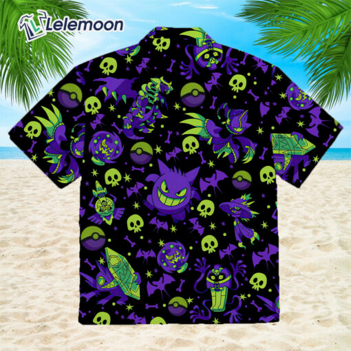 Gengar Hawaiian Shirt $34.95 Burgerprint Lele Gengar Hawaiian Shirt 6