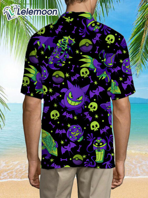 Gengar Hawaiian Shirt $34.95 Burgerprint Lele Gengar Hawaiian Shirt 8